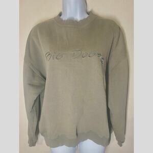 Vintage 90’s Big Dogs Spellout Sweatshirt Adult Green Crewneck Mens Size Small